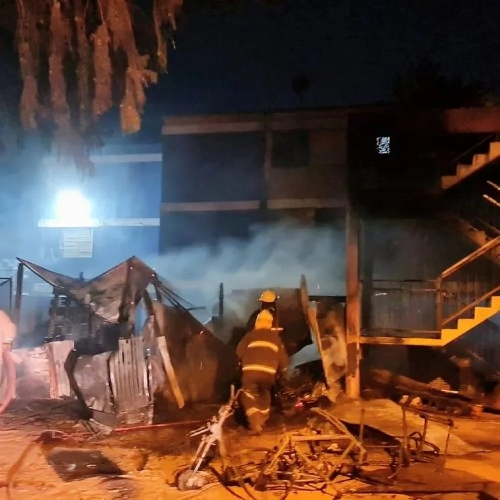 Incendio en el barrio José Hernández