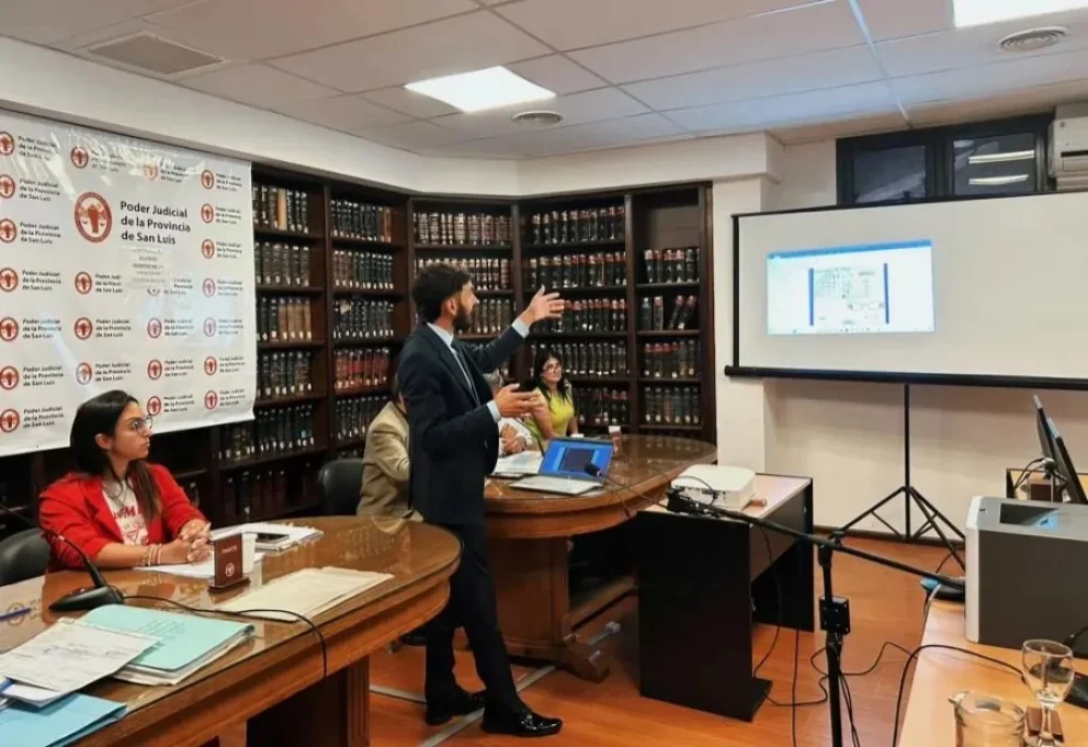 La audiencia ante la jueza de Garantía, Luciana Banó.
