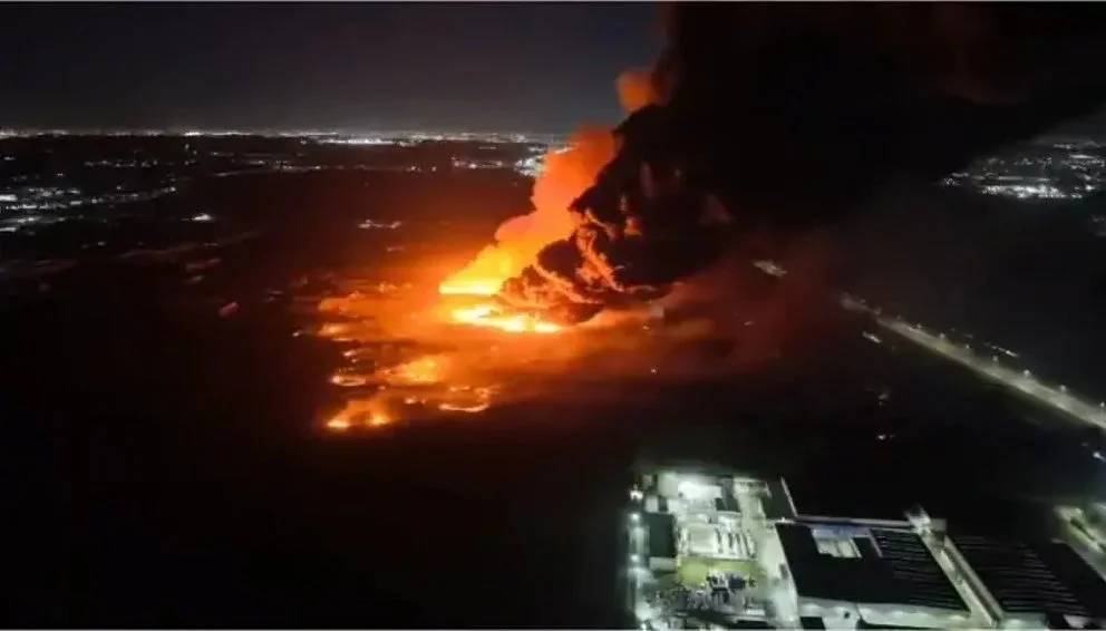 Impresionante explosión en Ezeiza