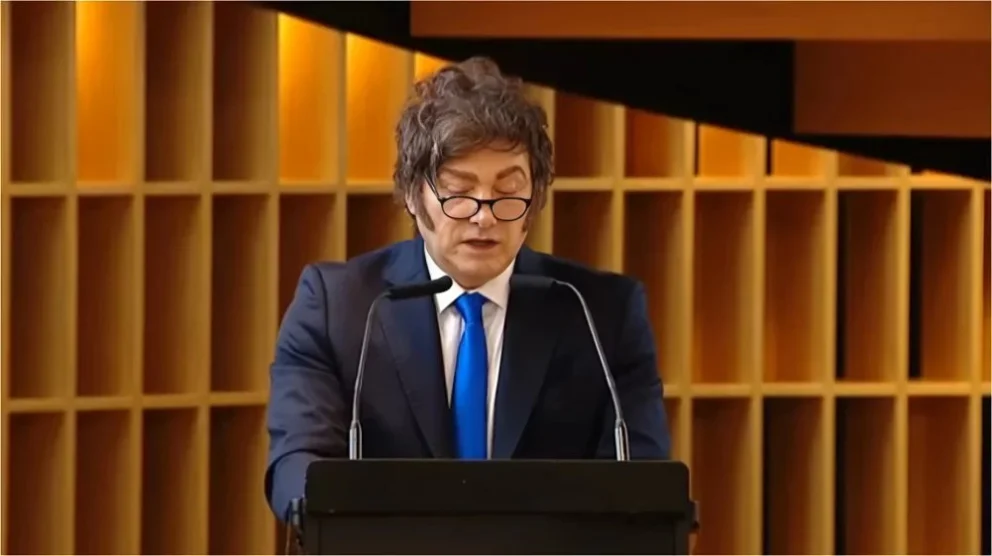 Javier Milei en Corporación América
