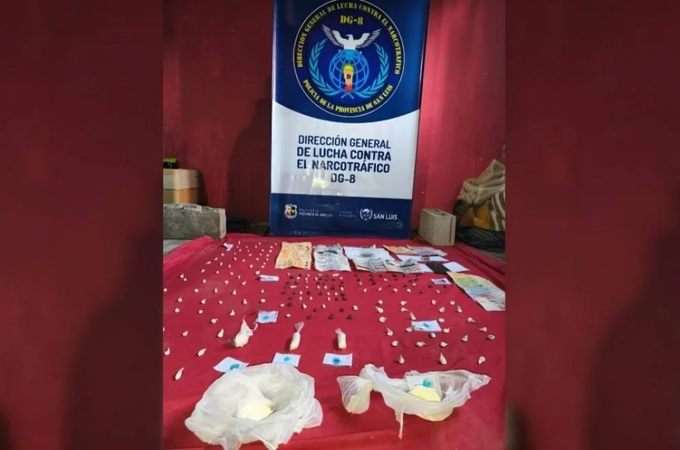 La Policía incautó cocaína valuada en más de $3 millones y detuvo a un joven en Villa Mercedes.
