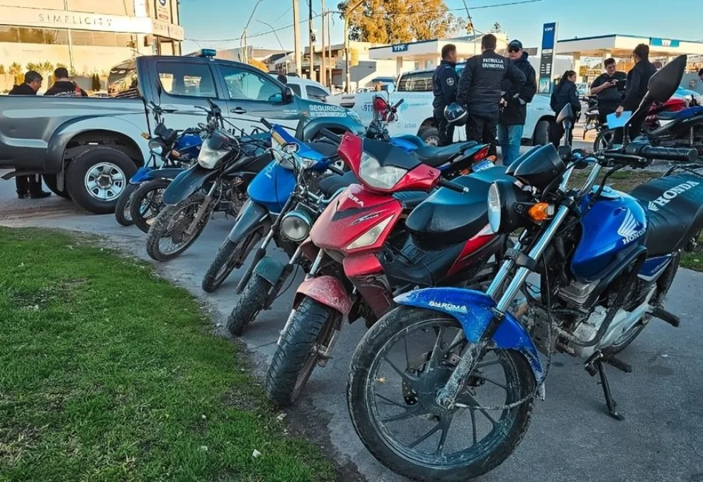 Por picadas clandestinas, la Policía secuestró motos y vehículos en Villa Mercedes