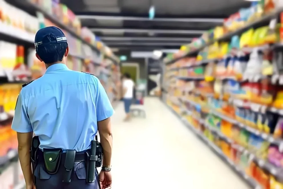 Un sindicato denuncia que un supermercado tiene empleados que cumplen funciones de seguridad sin estar habilitados.
