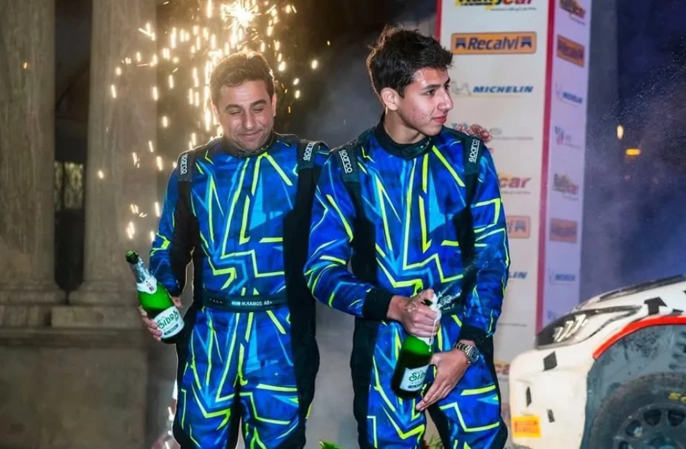 El villamercedino Matías Ramos volvió a destacarse y se subió al podio en el inicio del campeonato español de rally

