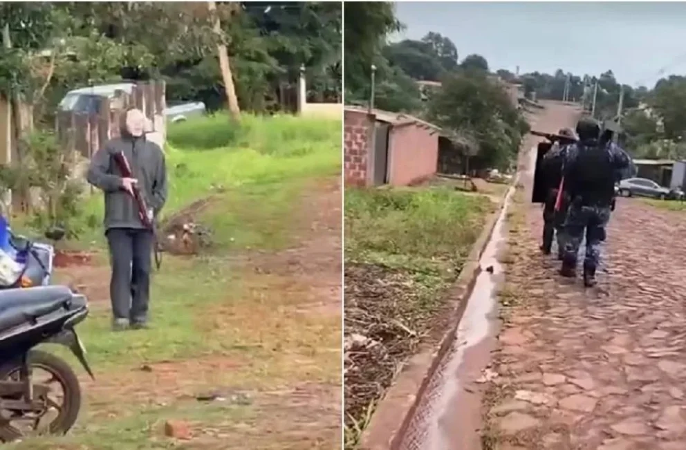 Detuvieron a un joven encapuchado que amenazaba a sus vecinos con un rifle
