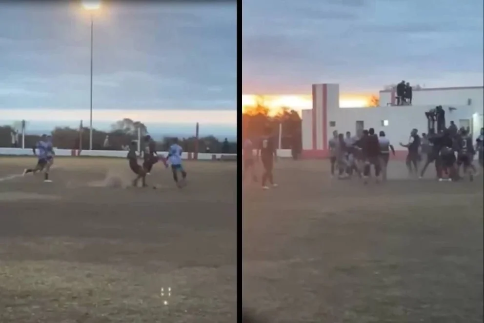 Otra vez la violencia dijo presente en el fútbol: graves incidentes en Carpintería
