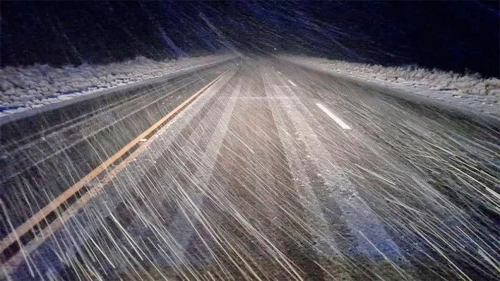Con la llegada del invierno comenzó a nevar en Merlo y en las Altas Cumbres

