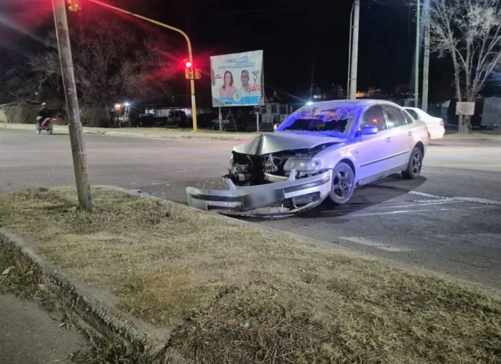 Un automovilista perdió el control