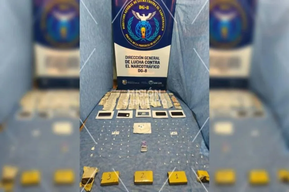 Allanaron una vivienda en Villa Mercedes y secuestraron cocaína y marihuana valuadas en más de $20 millones