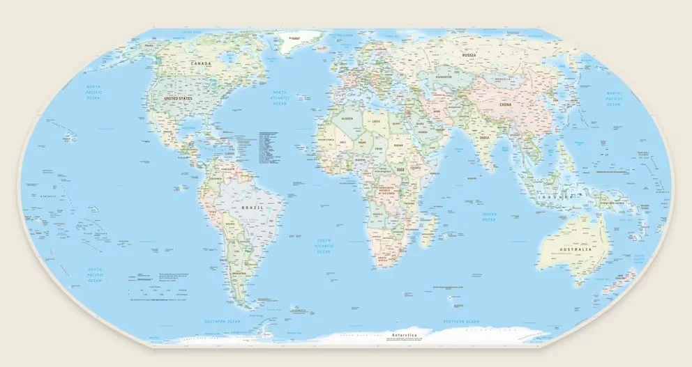 El mapa Equal Earth que propuso Togo