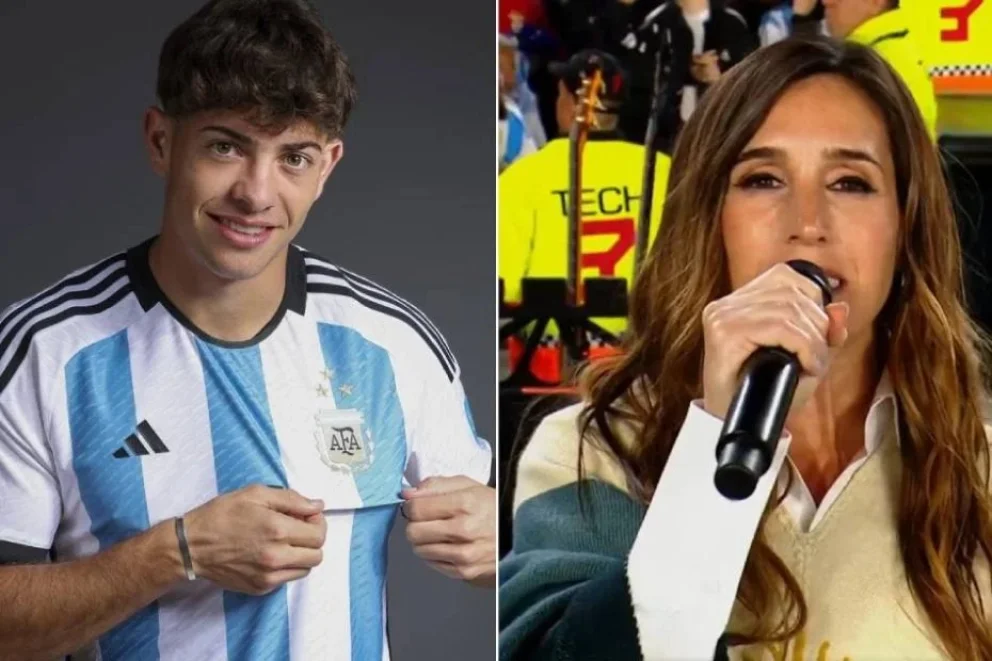 El divertido e insólito intercambio entre un futbolista de la Selección y Soledad Pastorutti en medio de la fiesta de Messi
