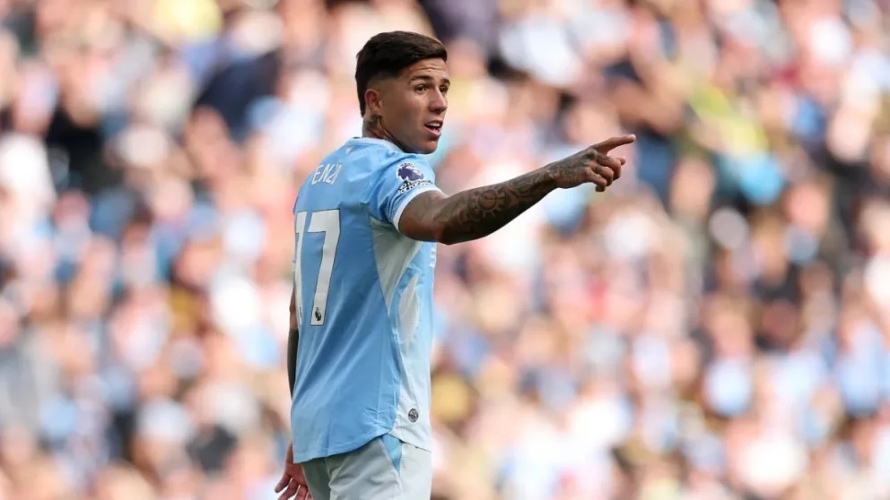 Enzo Fernández, uno de los argentinos que juegan en el Manchester 