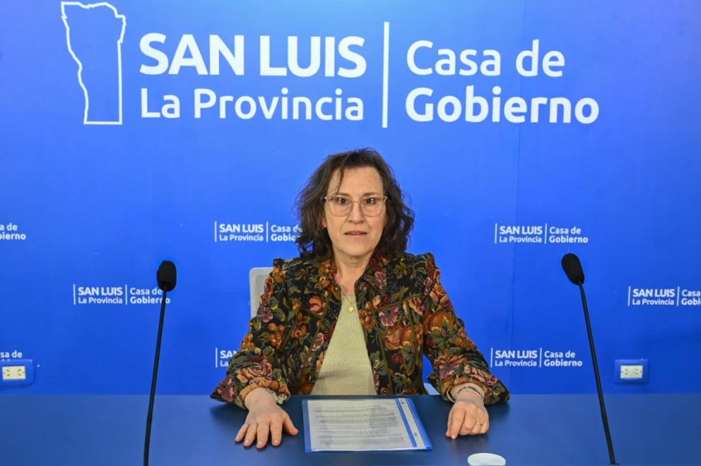 La ministra de Salud de San Luis, Teresa Nigra 